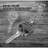 Llave Plana Corta Derecha Skull para Harley Davidson