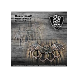 Boxer Skull Metálico Terminado Bronce Accesorio