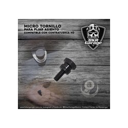 Tornillo Micro para Asiento Color Negro Brillante