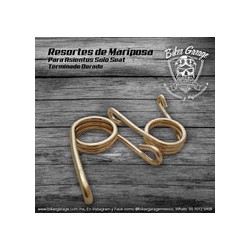 Resortes de Mariposa para Asiento Solo Seat Color Dorado