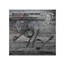 Resortes de Mariposa para Asiento Solo Seat Color Negro