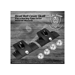 Covers de Motor Skull para Sportster Color Negro