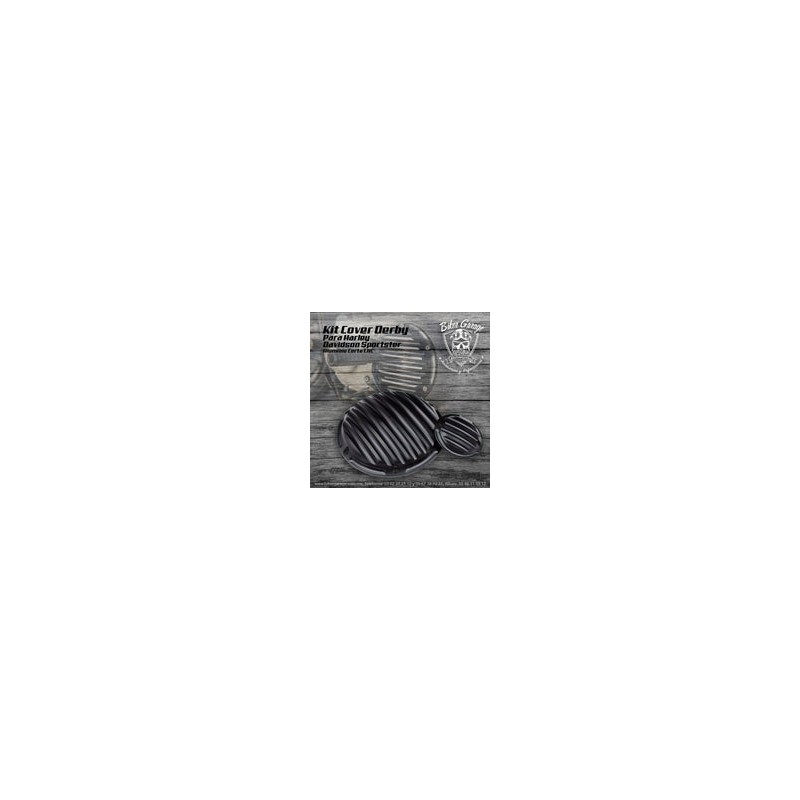 Derby Cover Deep Cut para Sportster Color Negro