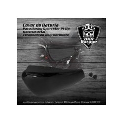 Cover de Bateria para Sportster 2014-Up Color Negro Brillante