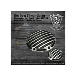 Derby Cover Deep Cut para Sportster Corte Laser