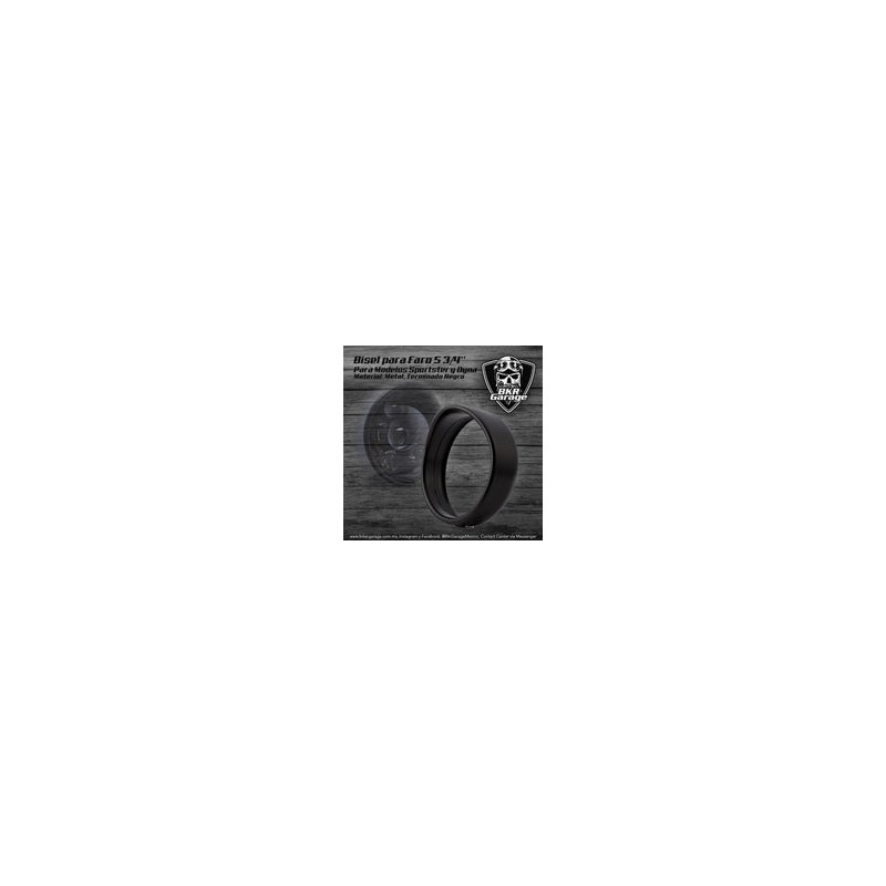 Bisel Cover para Faro 5 3/4'' Color Negro Mate