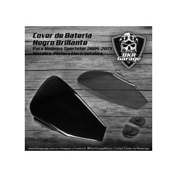 Cover de Bateria para Sportster 2004-2013 Color Negro Brillante