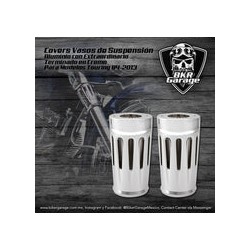 Covers Vasos de Suspensión para Touring 84-13 Deep Cut Terminado Cromo