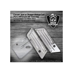 Cover para Chapa de Alforja Modelo Deep Cut Terminado Cromo