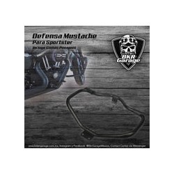 Defensa Mustache para Sportster 2004-Up Color Negro