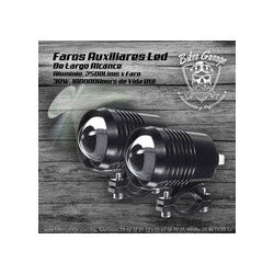 Faros Auxiliares de Largo Alcance con Estrobo para Defensa