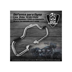 Defensa Mustache para Dyna 2006-Up Terminado Cromo