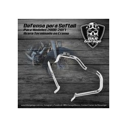Defensa Mustache para Softail Terminado Cromo 2000-2017