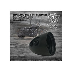 Housing Carcasa de Direccional Color  Negro para Harley Davidson
