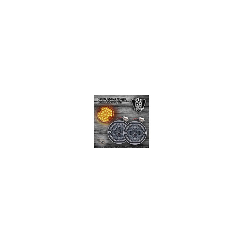 Panel de Led Direccionales Blitz para Touring 1156 Direccionales Ambar