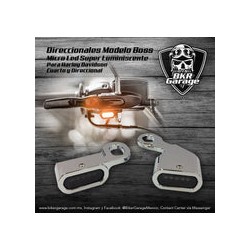 Direccionales Modelo Boss para Harley Davidson Terminado Cromo