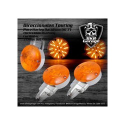 Direccionales Cromo Led para Touring Street Glide Road King
