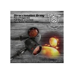 Direccionales Black Army Foco Ambar