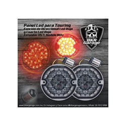 Panel de Led Direccionales Blitz para Touring 1157 Cuarto Rojo Direccional Rojo