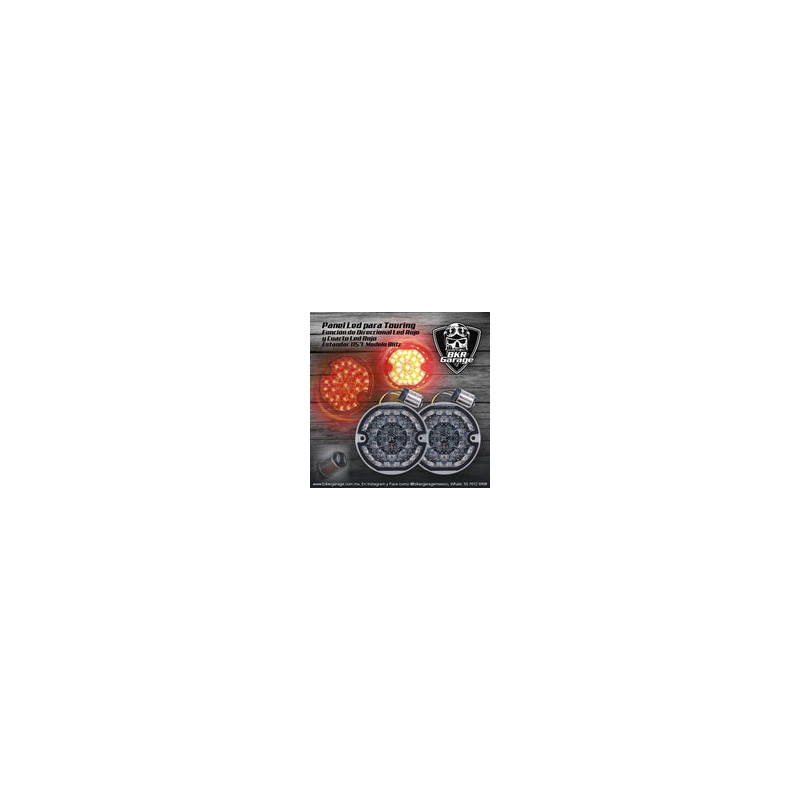Panel de Led Direccionales Blitz para Touring 1157 Cuarto Rojo Direccional Rojo