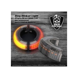 Direccional y Stop de Anillo para Amortiguadores Rojo - Ambar