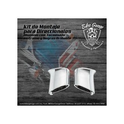 Soportes LARGOS para Direccionales Deuce Terminado NEGRO