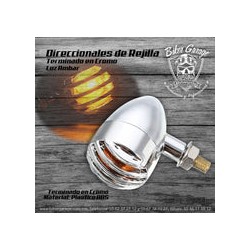 Direccionales Grill Color Cromo Direccional Ambar, Metalicas