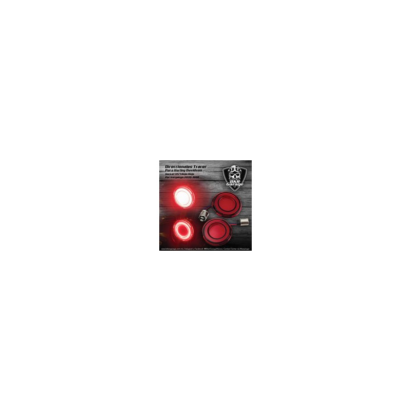 Panel Led Direccionales Tracer Color Rojo 1157