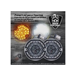 Panel de Led Direccionales Blitz para Touring 1157 Cuarto Blanco Direccional Ambar