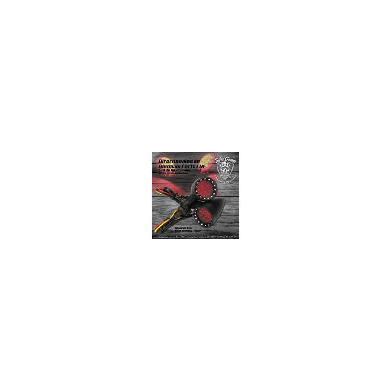 Direccionales Point Cut Color Negro Mate