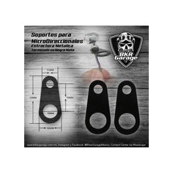 Soportes para Micro Direccionales Color Negro Mate