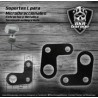 Soportes para Micro  en "L" Direccionales Color Negro Mate