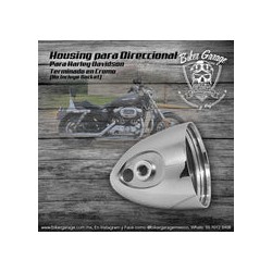 Housing Carcasa de Direccional Terminado Cromo para Harley Davidson