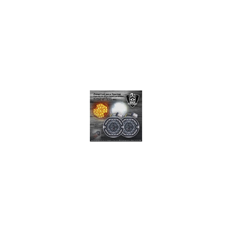 Panel de Led Direccionales Blitz para Touring 1157 Cuarto Blanco Direccional Ambar