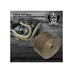 Cinta Térmica para Escapes Color Bronce (Titanium)
