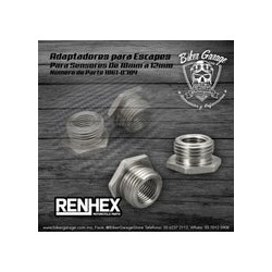Adaptadores de Escapes para Sensores de 18mm 12mm marca Renhex Refacción
