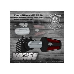 Filtro de Aire Vance&Hines V02 90 para Touring y Softail