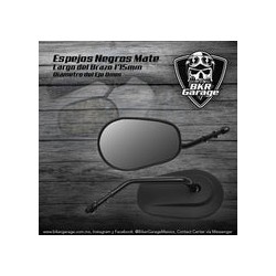 Espejos de Gota Color Negro para Harley Davidson