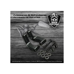 Extensores de Espejos Color Negro