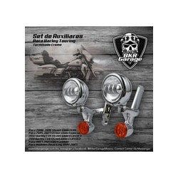 Kit de Faros Auxiliares para Touring Terminado Cromo