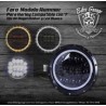Faro Modelo Hummer para Harley Compatible con Modelos 7''