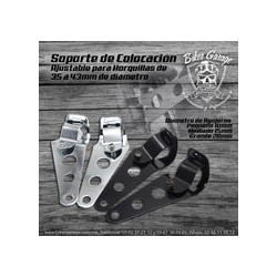 Soporte de Barras para Faro Color CROMO 49 mm